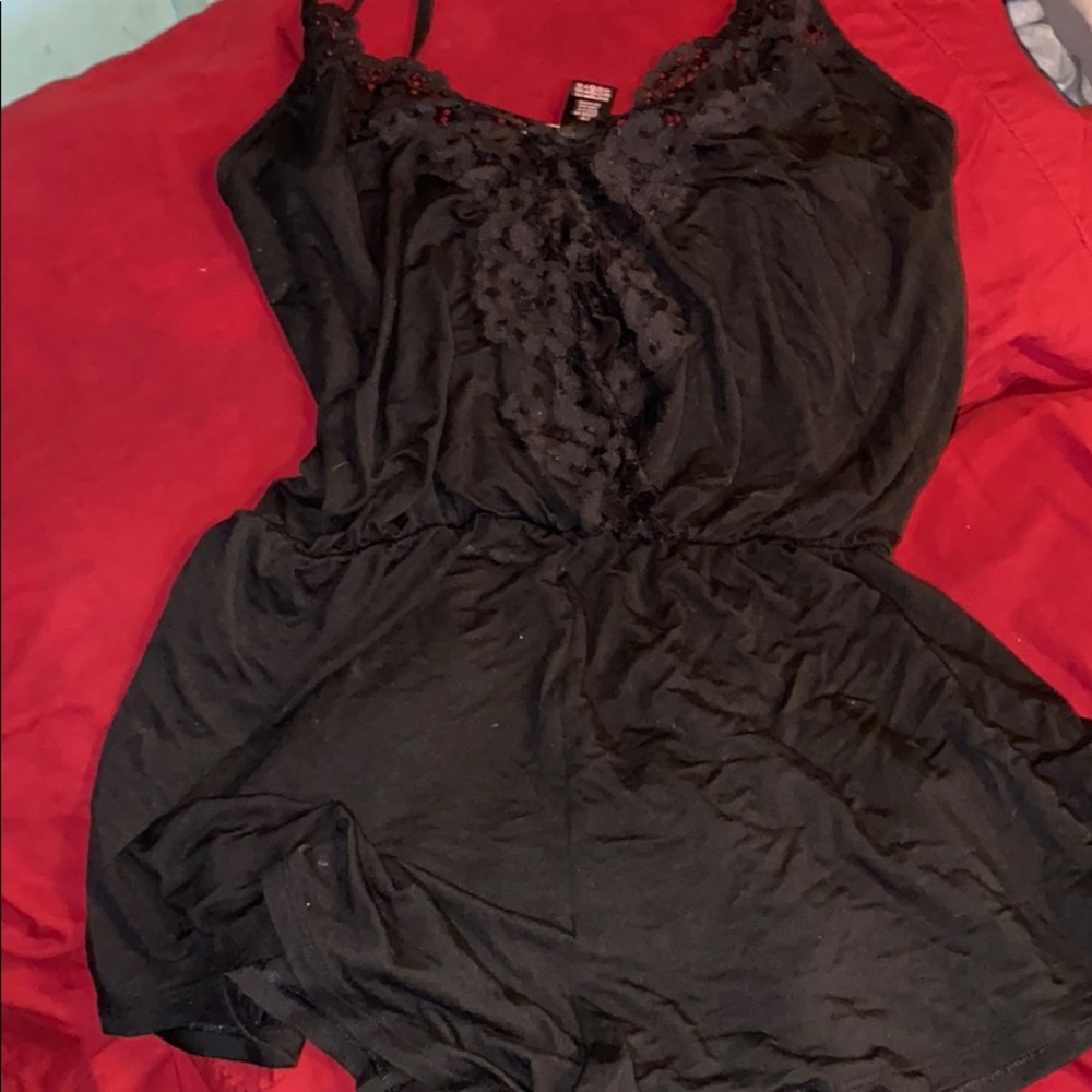 Black Loungewear Romper 🖤
